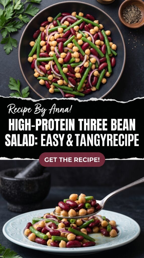 High Protein Three Bean Salad