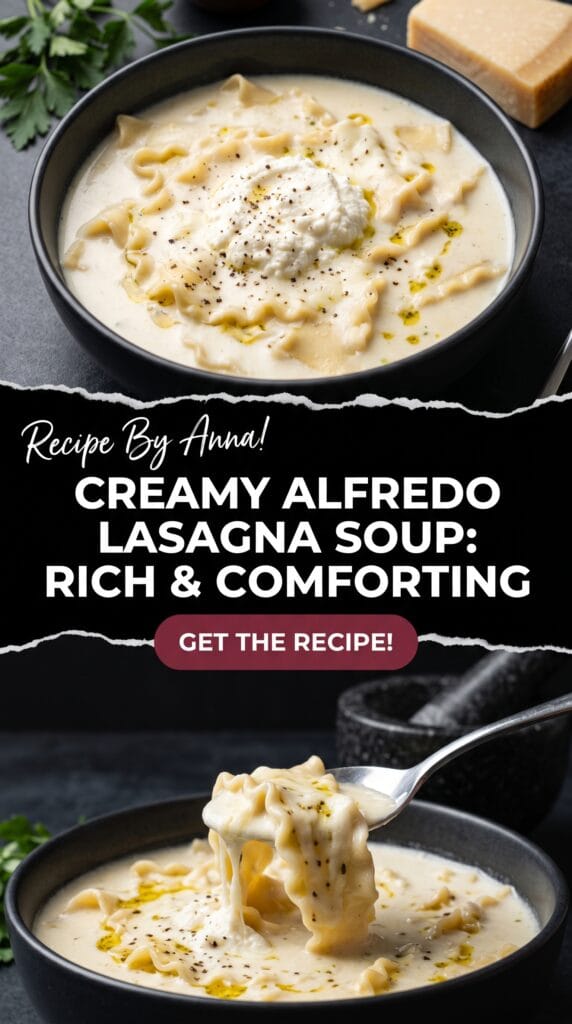 Creamy Alfredo Lasagna Soup 