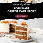 Homemade Carrot Cake Recipe