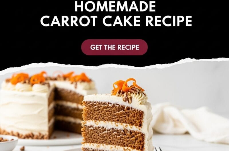 Homemade Carrot Cake Recipe