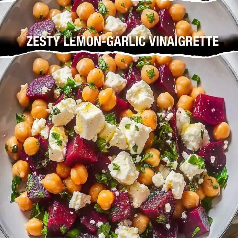 ย Refreshing Chickpea Beet Feta Salad | Plant Protein & Guilt-Free Refreshing Chickpea Beet Feta Salad