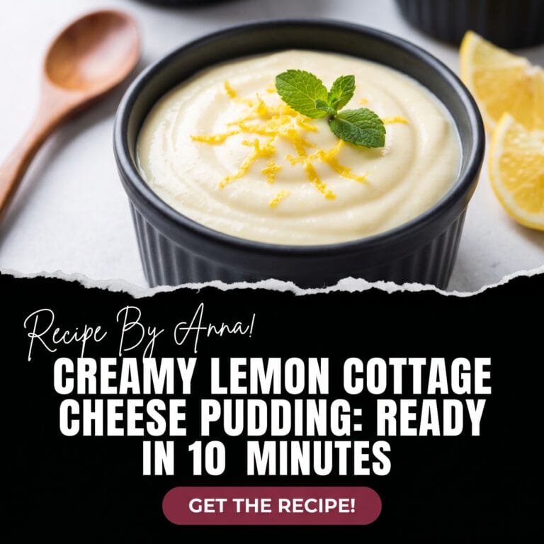 Lemon Cottage Cheese Pudding
