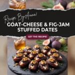 GOAT-CHEESE & FIG-JAM STUFFED DATES