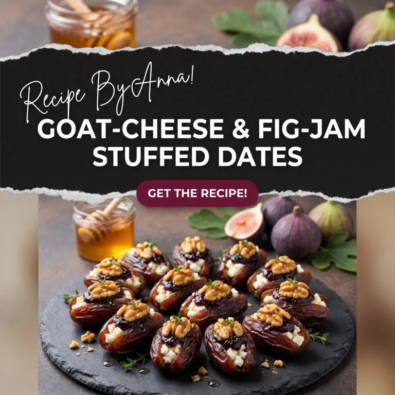 GOAT-CHEESE & FIG-JAM STUFFED DATES
