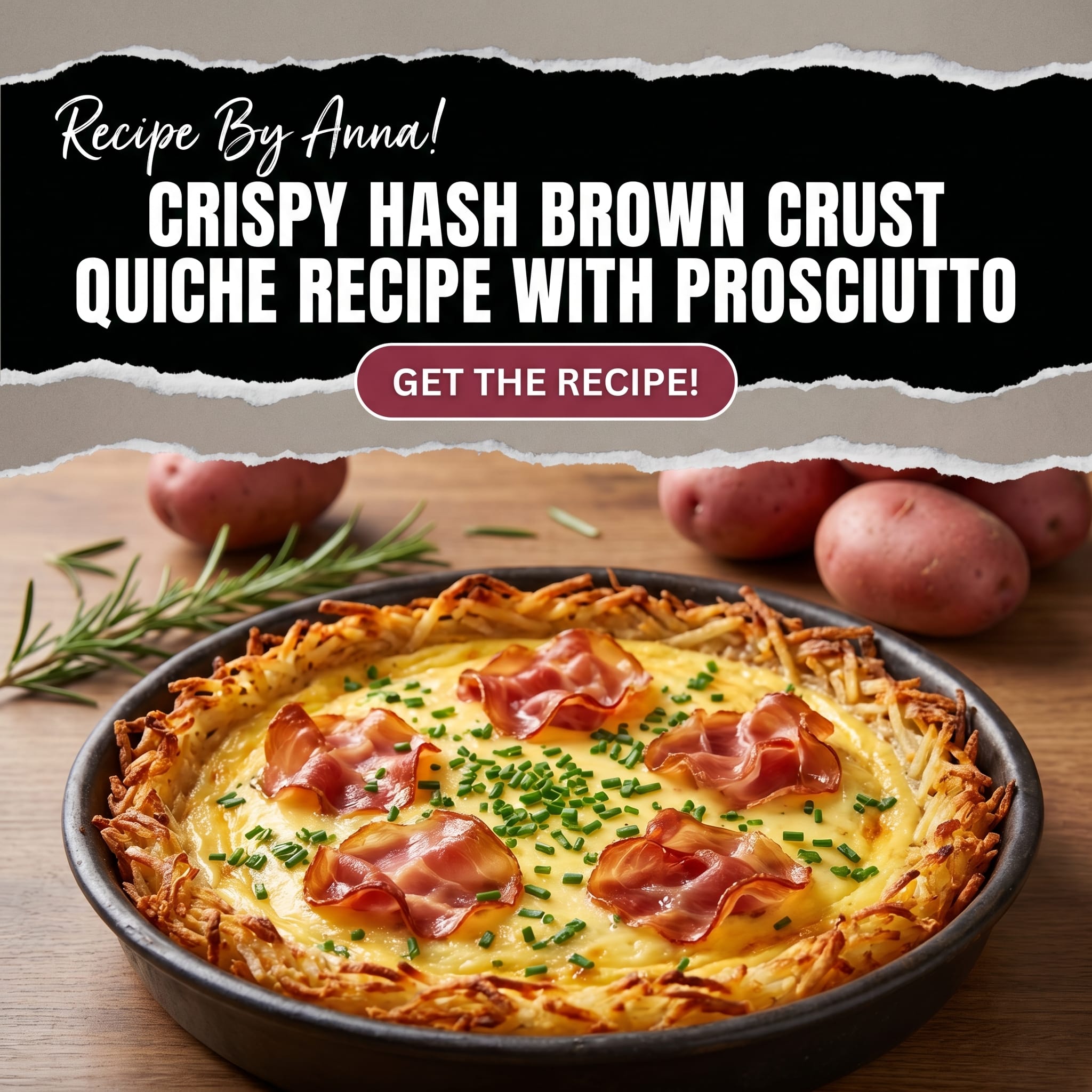 Crispy Hash Brown Crust Quiche Recipe