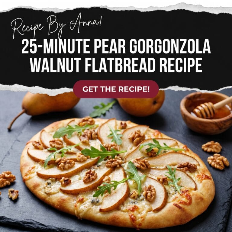 Pear Gorgonzola Walnut Flatbread