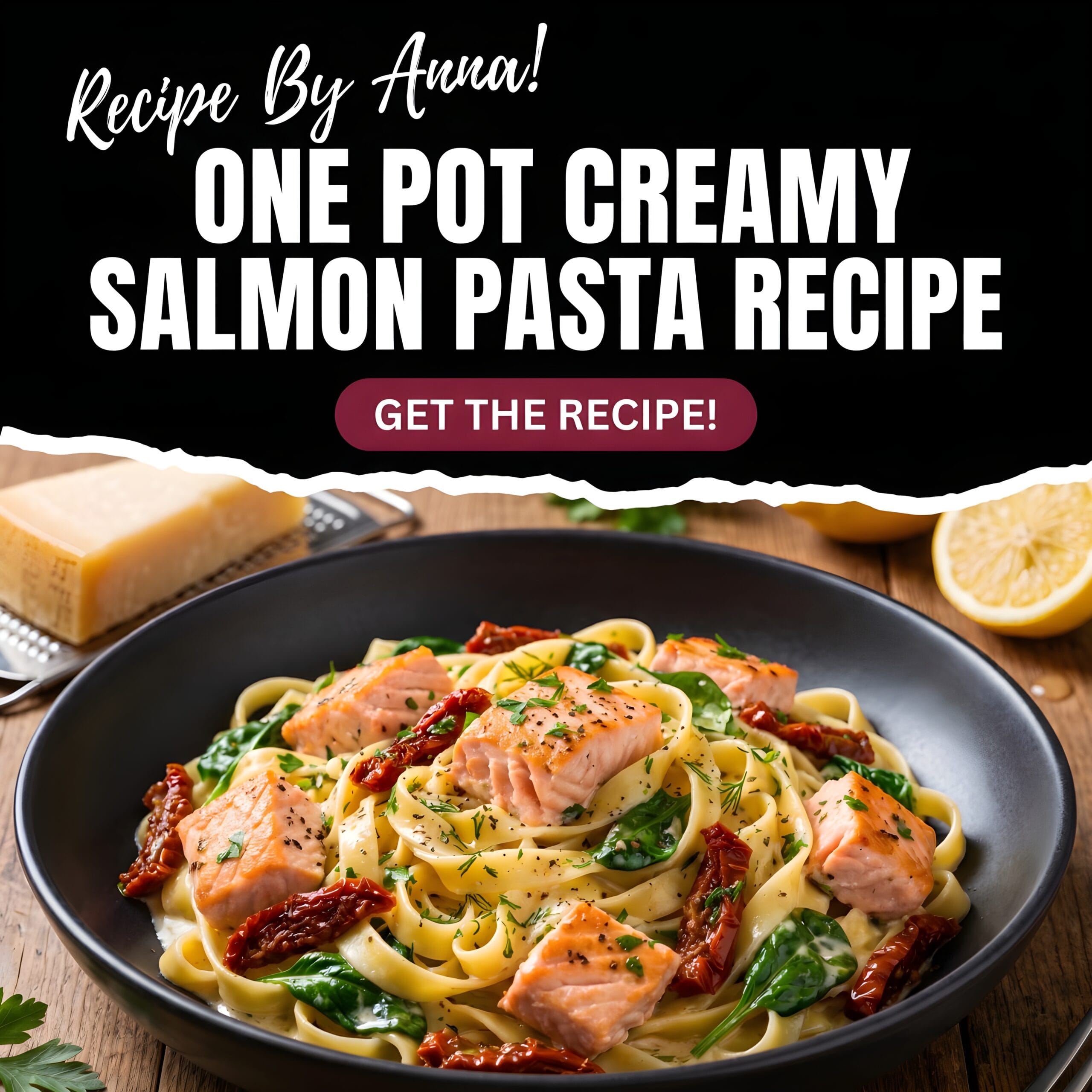 One Pot Creamy Salmon Pasta Recipe