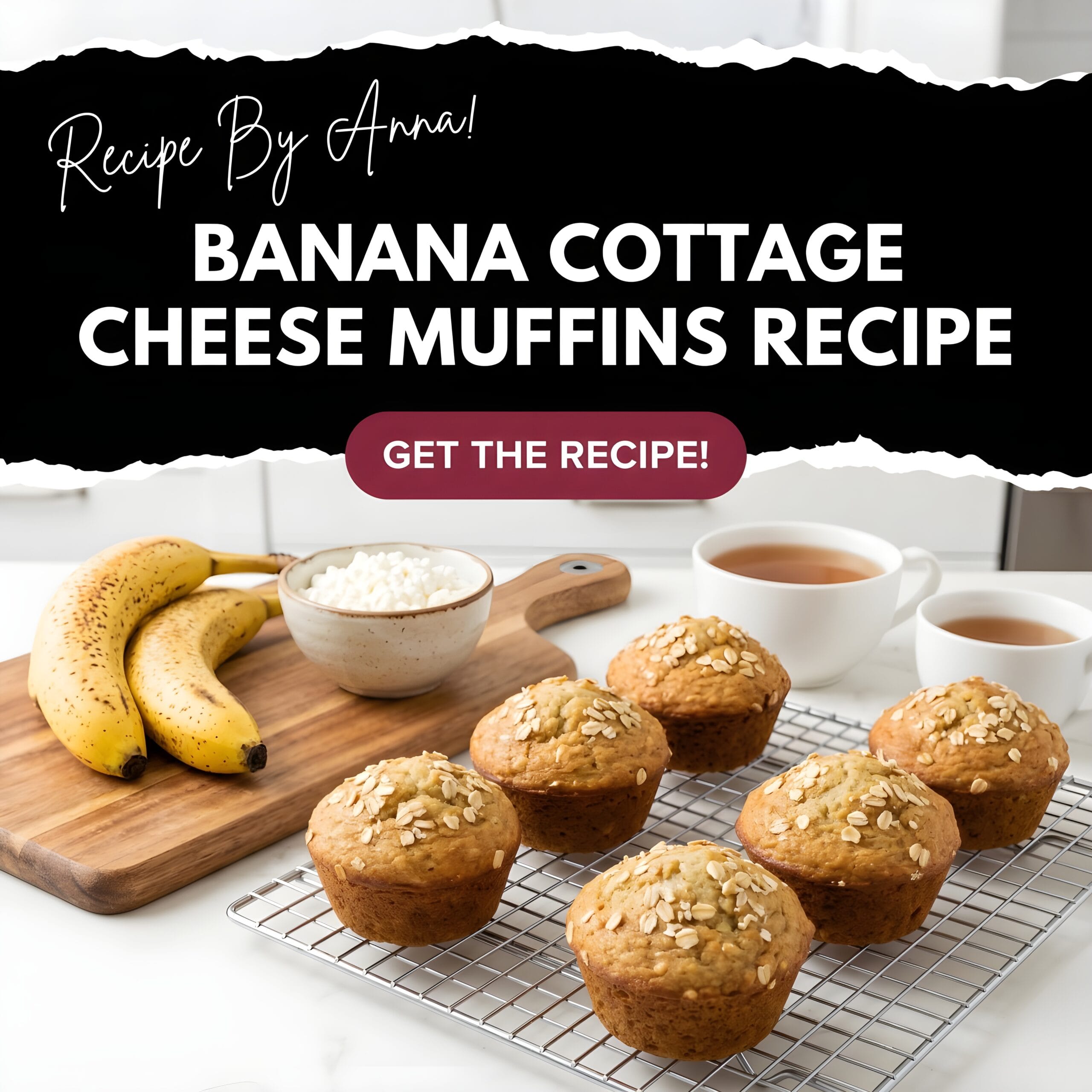 Banana Cottage Cheese Muffins Recipe