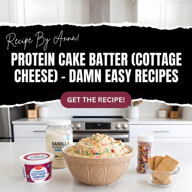 Protein Cake Batter (Cottage Cheese) - Damn Easy Recipes