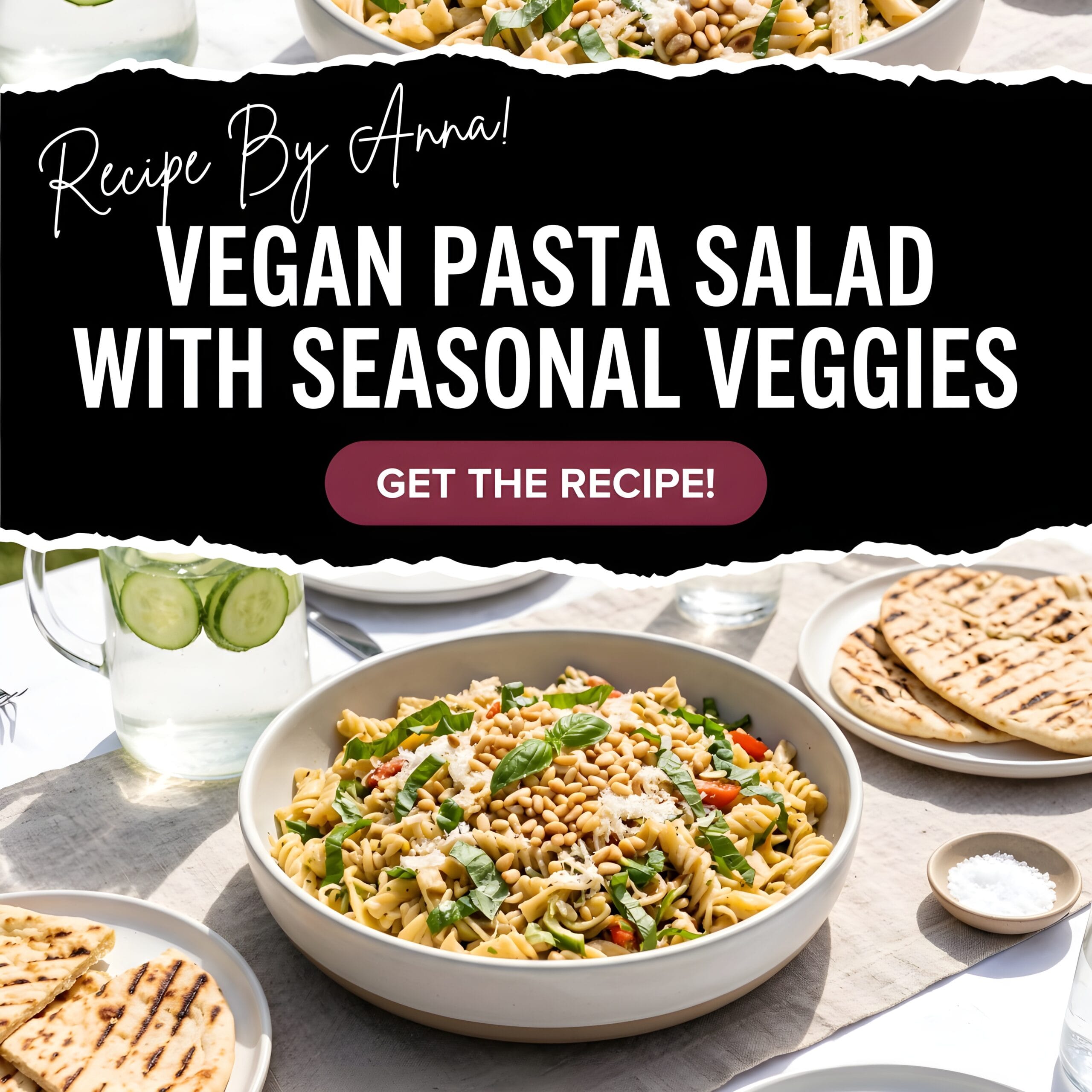 Vegan Pasta Salad with Seasonal Veggies