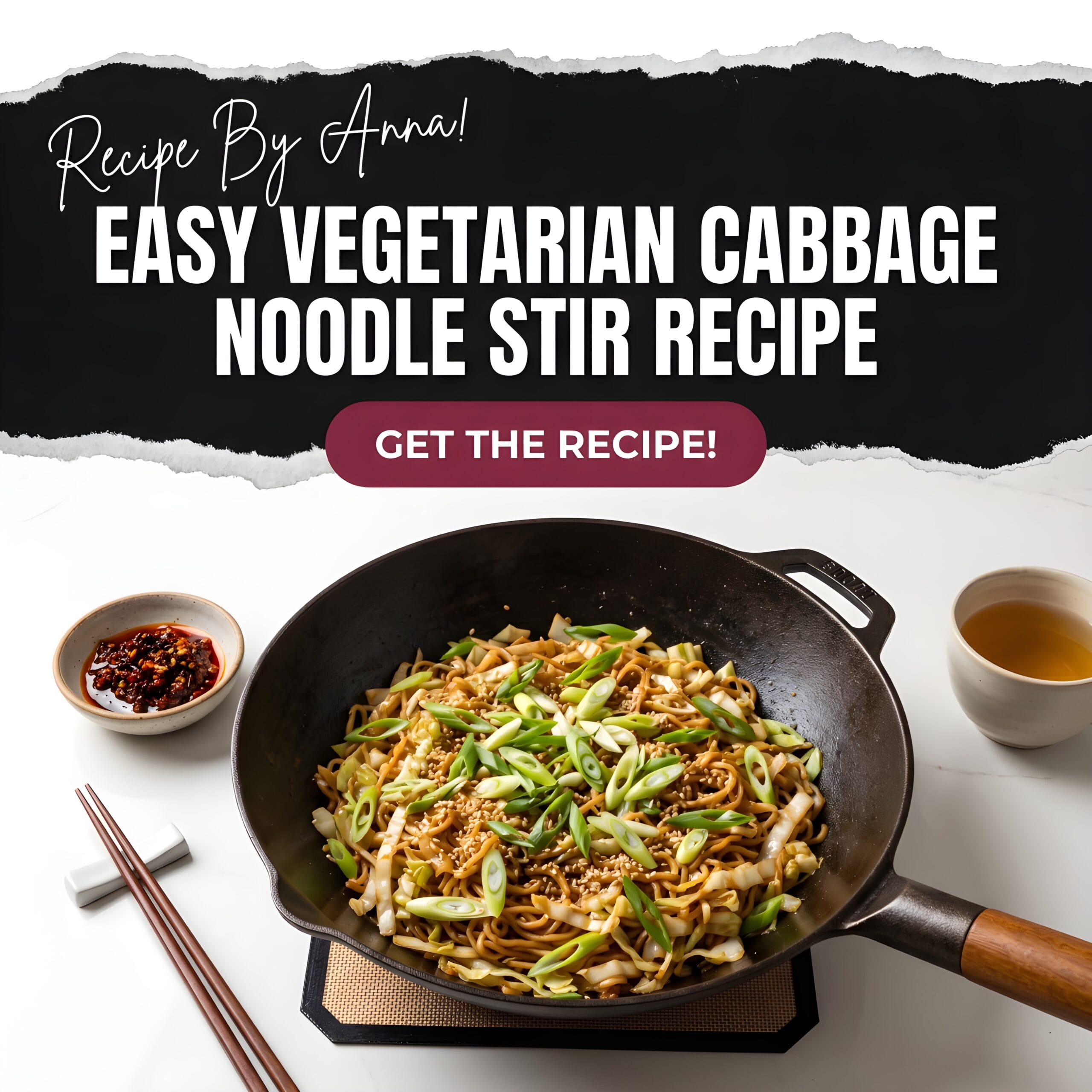 Vegetarian Cabbage Noodle Stir Recipe
