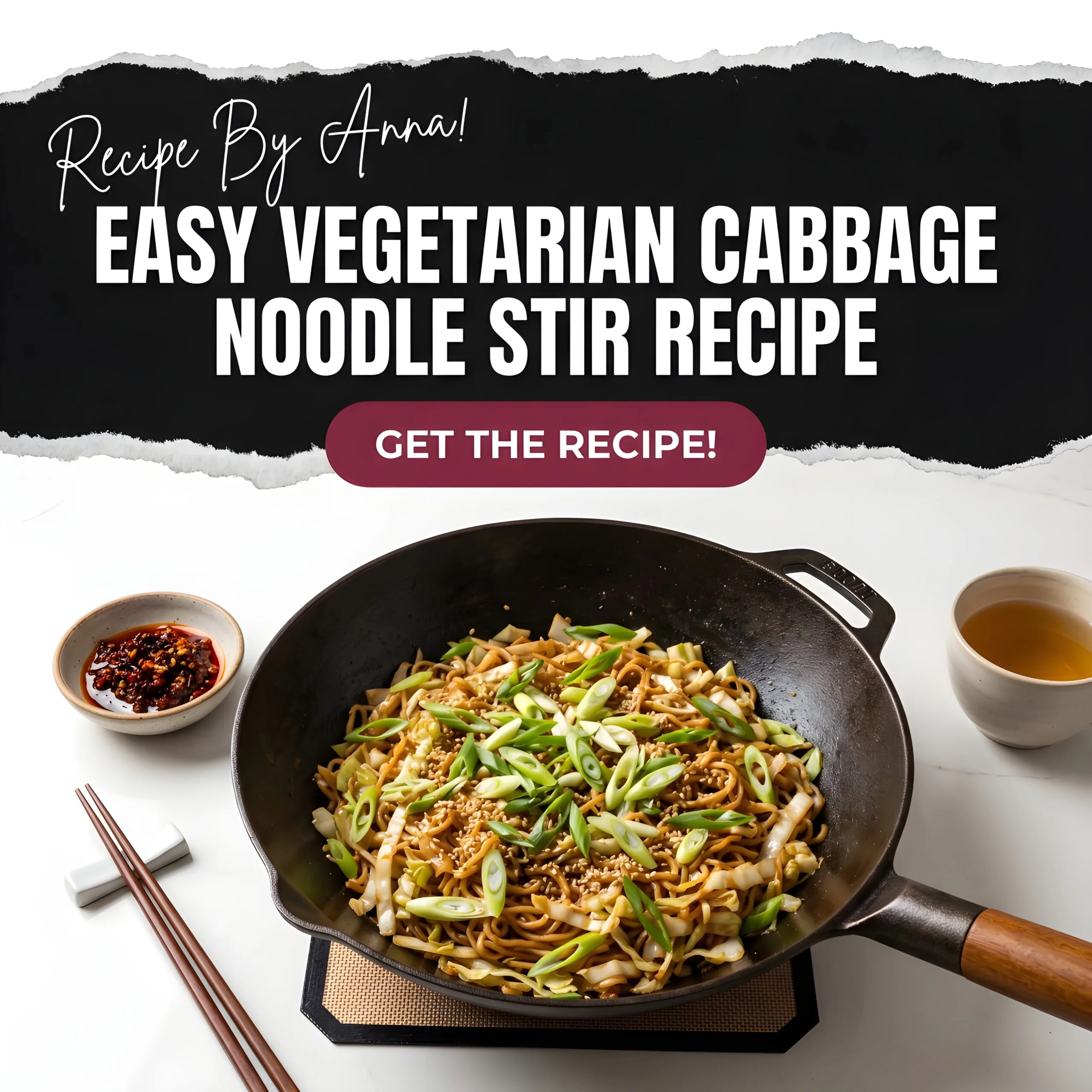 Vegetarian Cabbage Noodle Stir Recipe