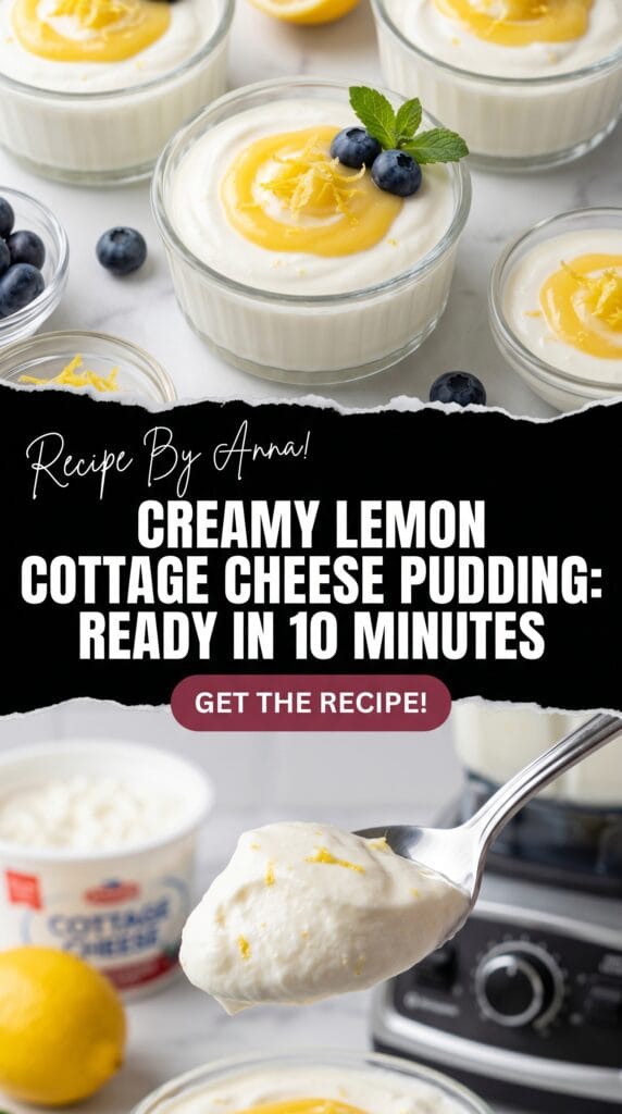 Lemon Cottage Cheese Pudding