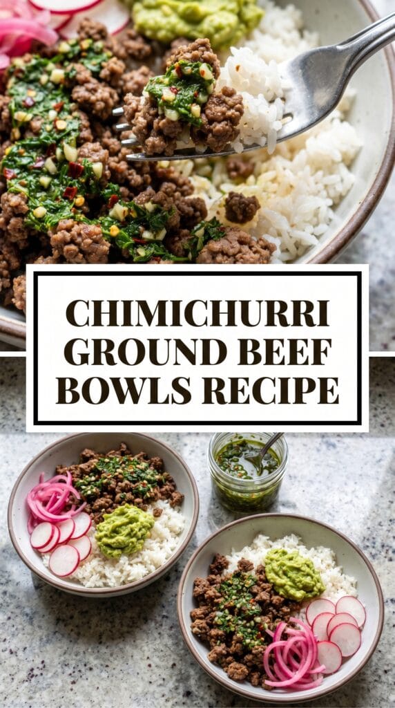 Chimichurri Ground Beef Bowls Chimichurri Ground Beef Bowls