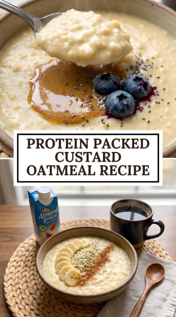 Protein Packed Custard Oatmeal Protein Packed Custard Oatmeal Recipe