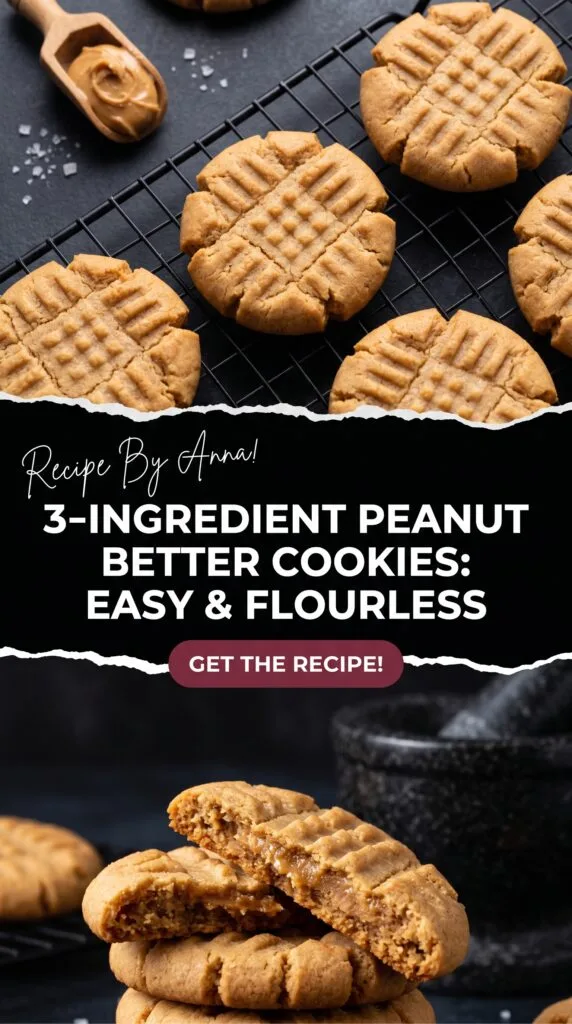 3-Ingredient Peanut Butter Cookies 3-Ingredient Peanut Butter Cookies