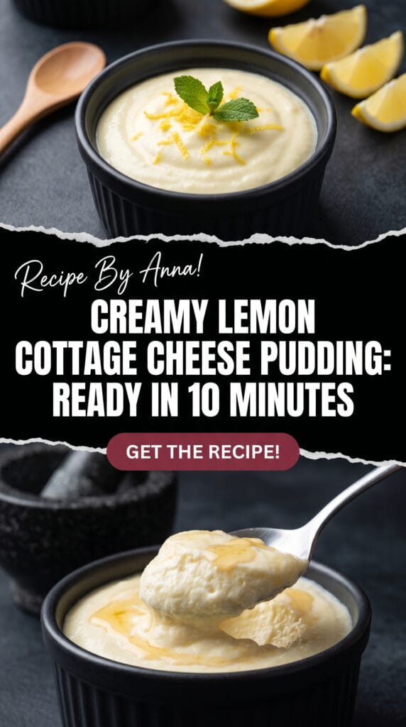 Lemon Cottage Cheese Pudding