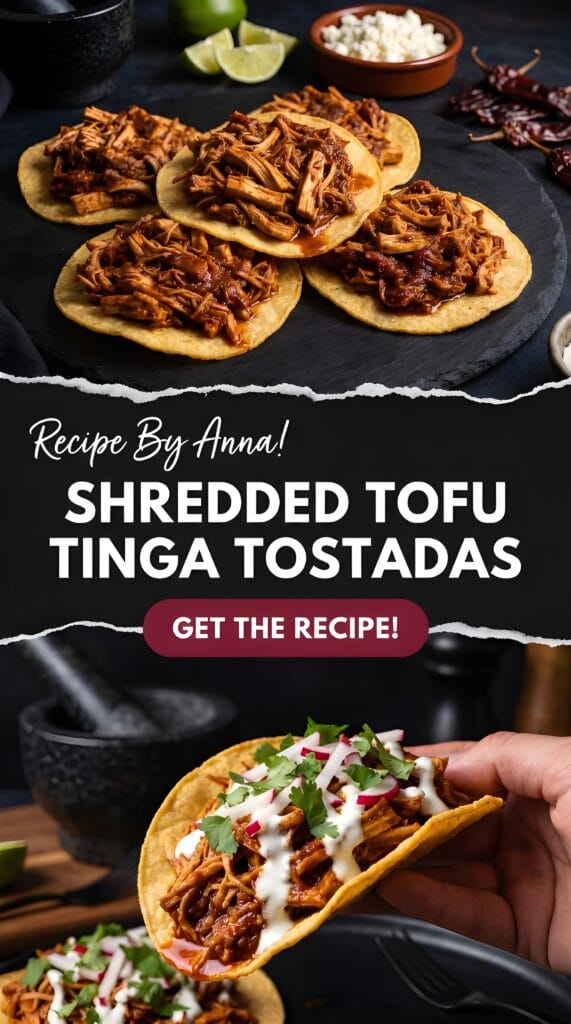Shredded Tofu Shredded Tofu Tinga Tostadas