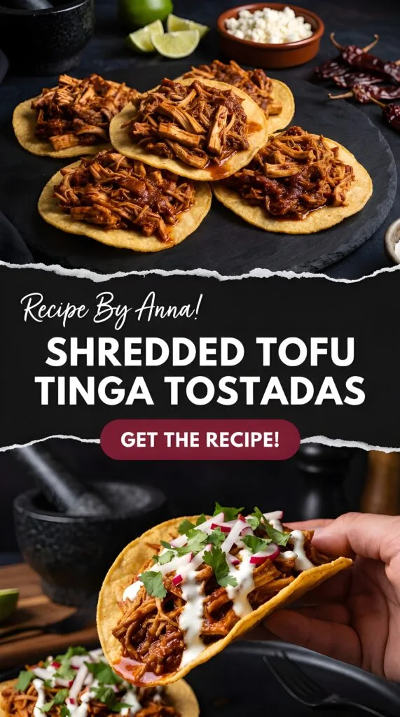 Shredded Tofu Shredded Tofu Tinga Tostadas