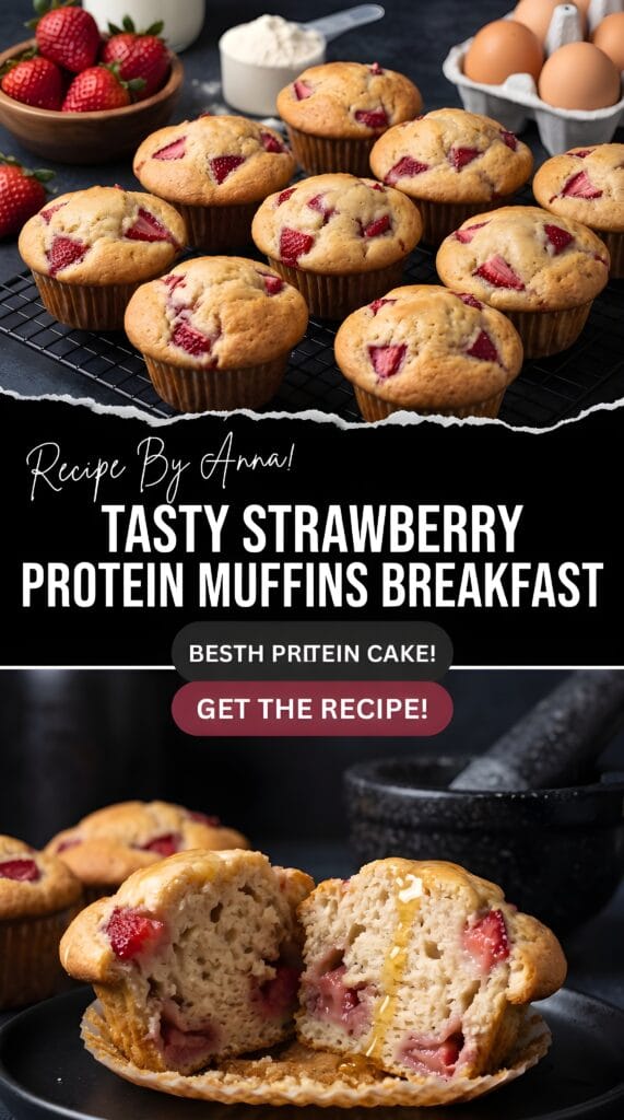 Strawberry Protein Muffins Breakfast