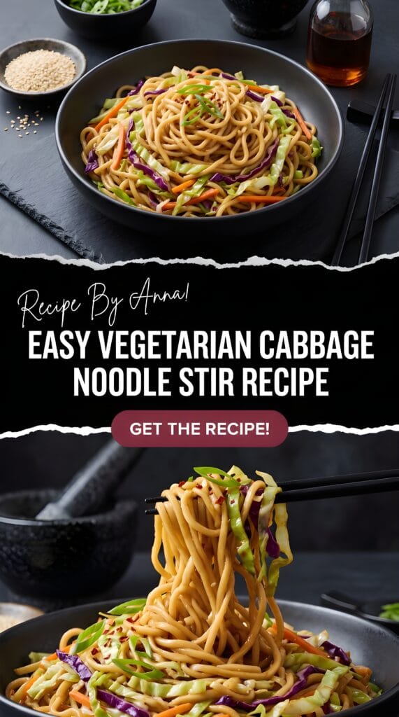 Vegetarian Cabbage Noodle Stir Recipe