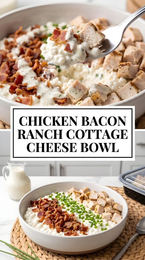Chicken Bacon Ranch Cottage Cheese Bowl