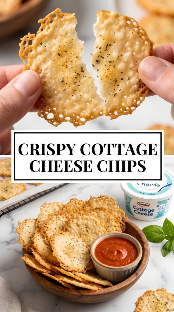Crispy Cottage Cheese Chips