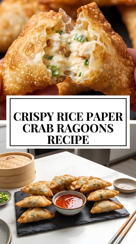 Crispy Rice Paper Crab Ragoons Recipe