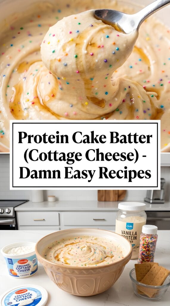 Protein Cake Batter (Cottage Cheese) - Damn Easy Recipes