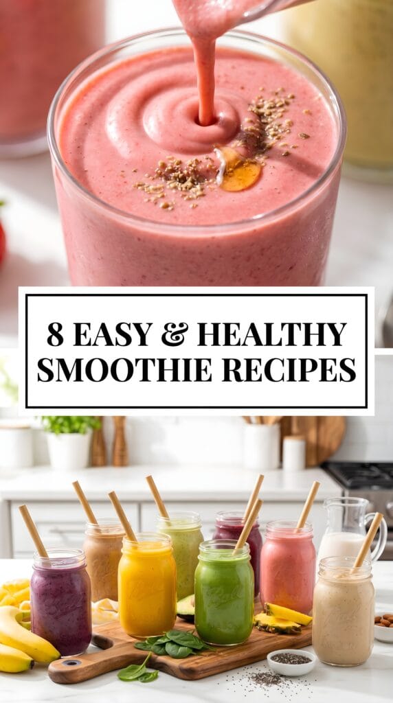 8 Easy & Healthy Smoothie Recipes