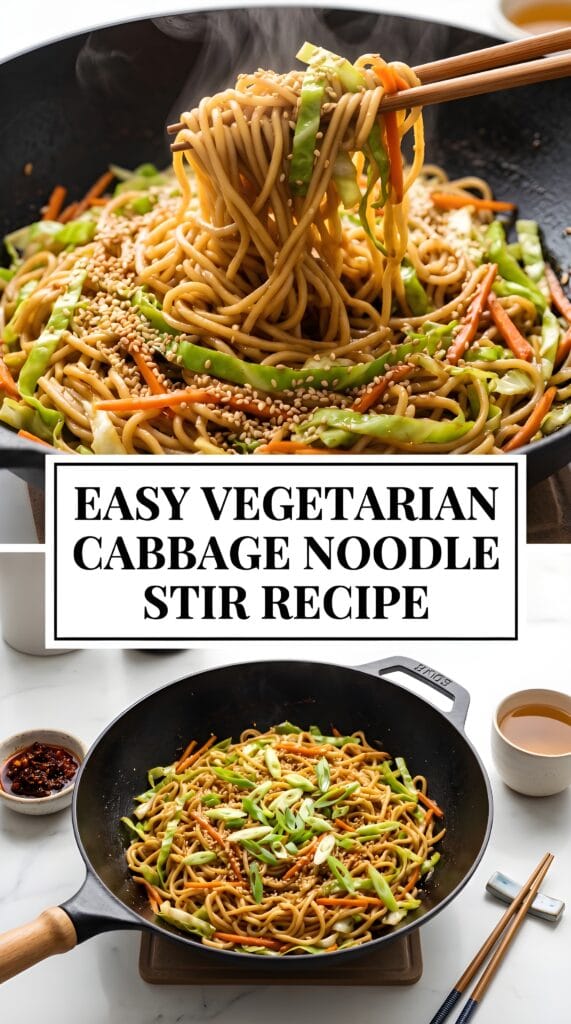 Vegetarian Cabbage Noodle Stir Recipe