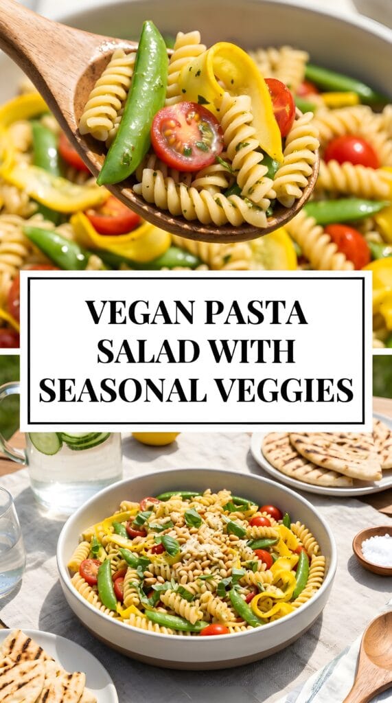 Vegan Pasta Salad with Seasonal Veggies