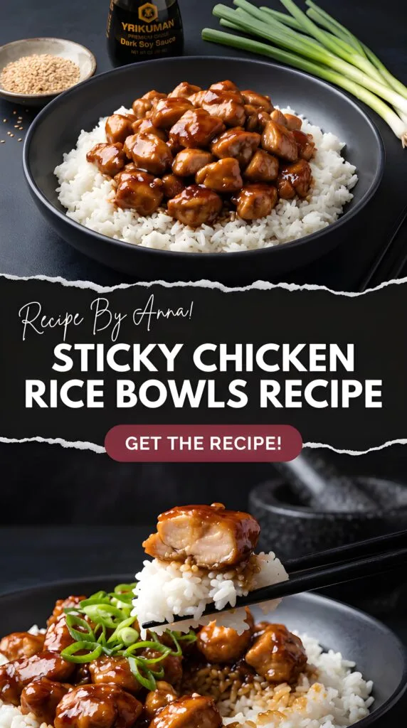 Sticky Chicken Rice Bowls Recipe