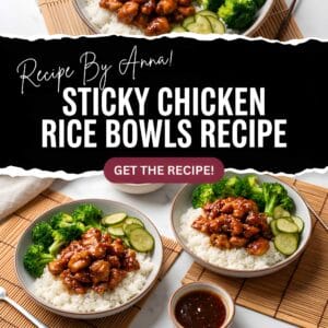 Sticky Chicken Rice Bowls Recipe