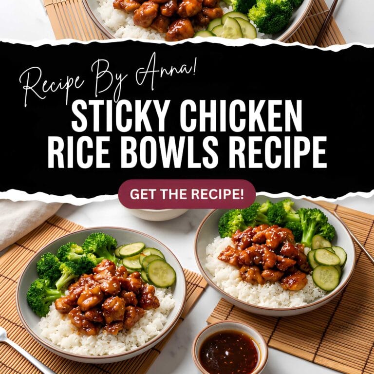 Sticky Chicken Rice Bowls Recipe
