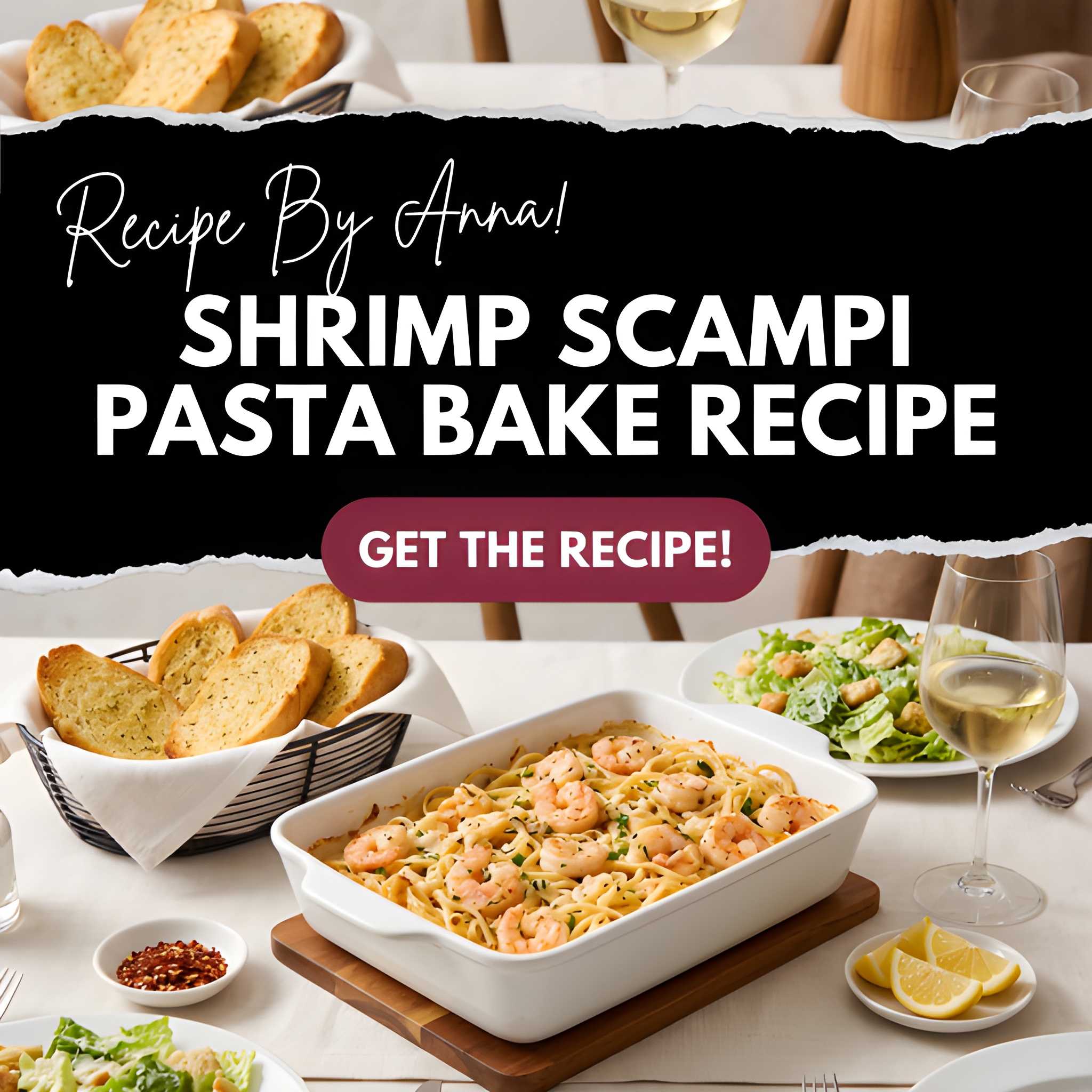 Shrimp Scampi Pasta Bake Recipe