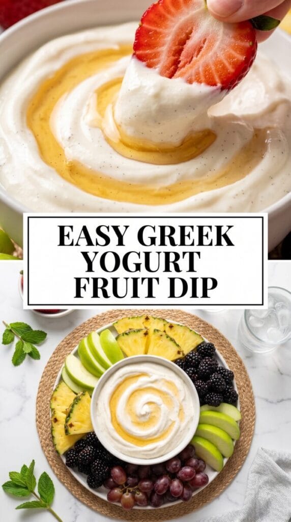 Easy Greek Yogurt Fruit Dip