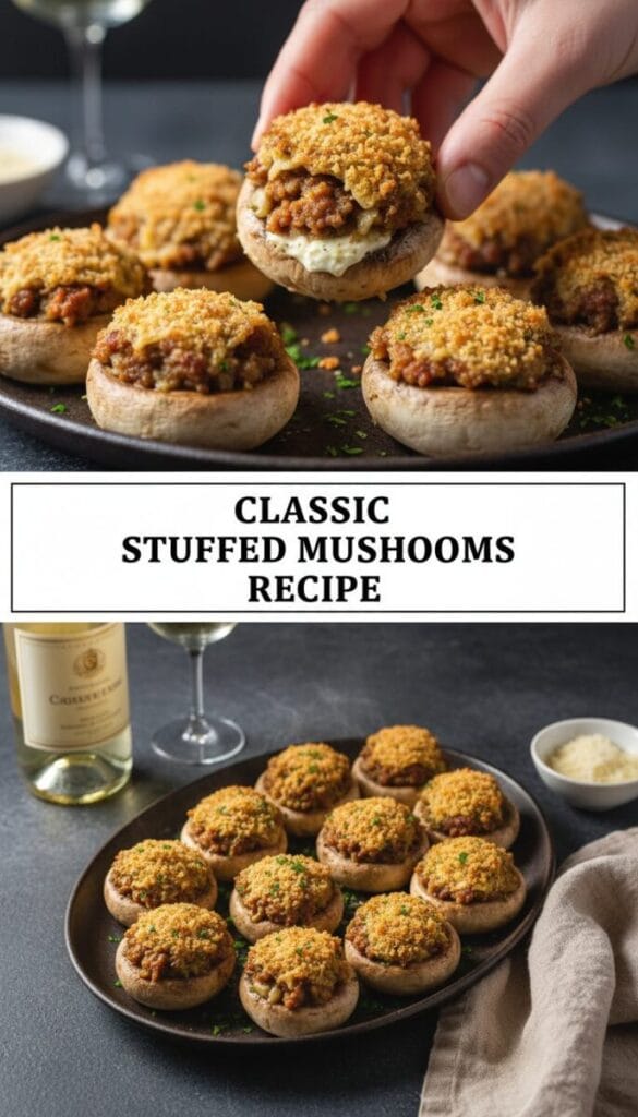 Classic Stuffed Mushrooms Recipe