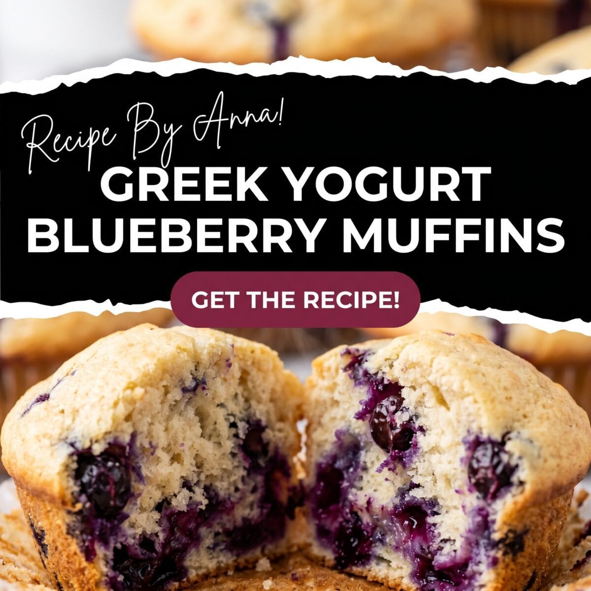 Greek Yogurt Blueberry Muffins