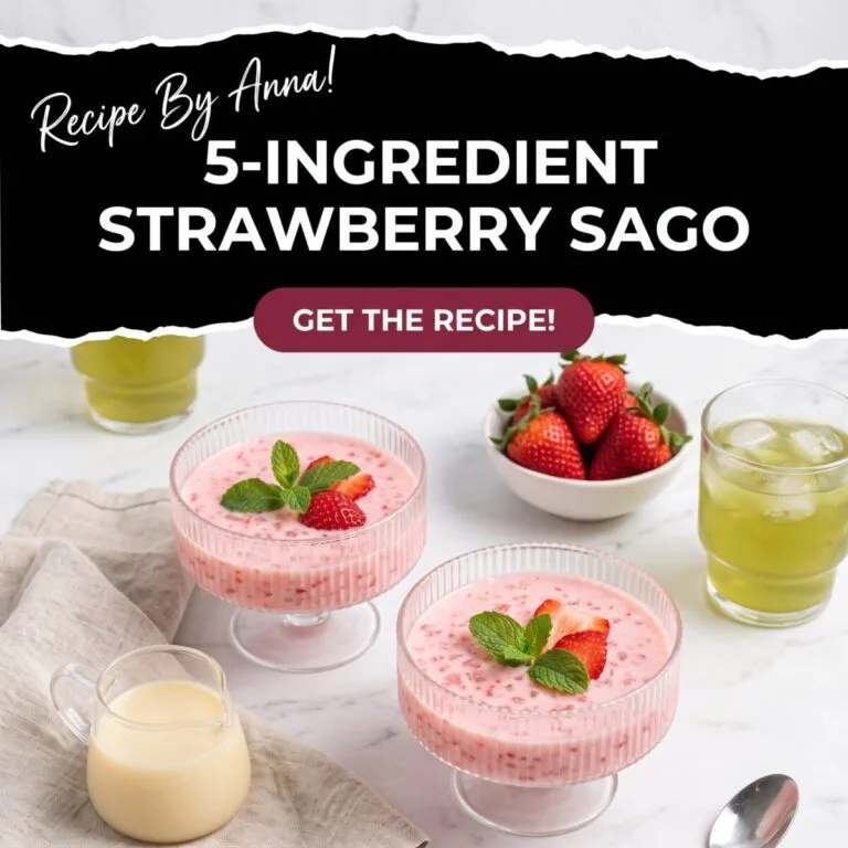 5-Ingredient Strawberry Sago
