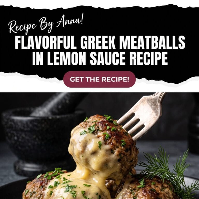 Flavorful Greek Meatballs in Lemon Sauce Recipe