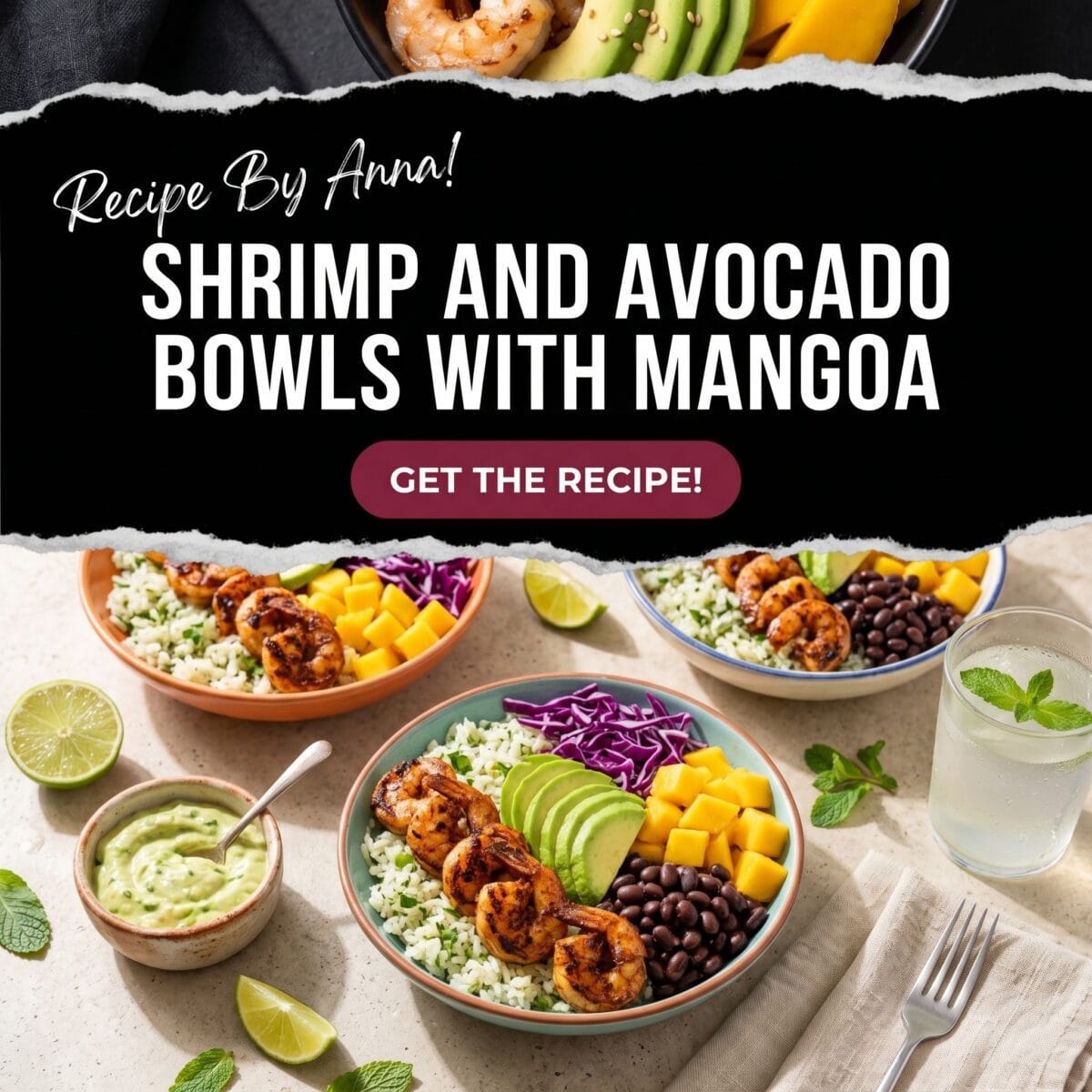 Shrimp and Avocado Bowls with Mango