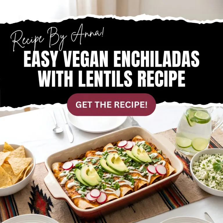 Easy Vegan Enchiladas with Lentils Recipe Easy Vegan Enchiladas with Lentils Recipe