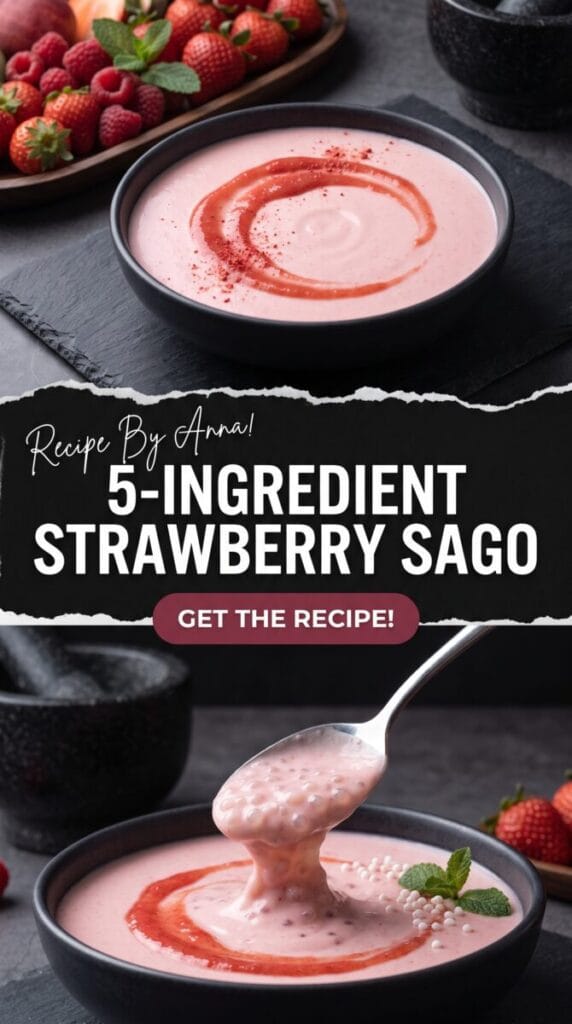5-Ingredient Strawberry Sago