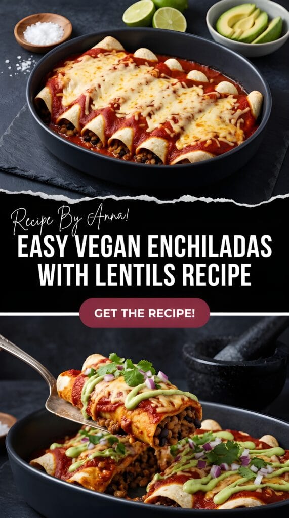 Easy Vegan Enchiladas with Lentils Recipe