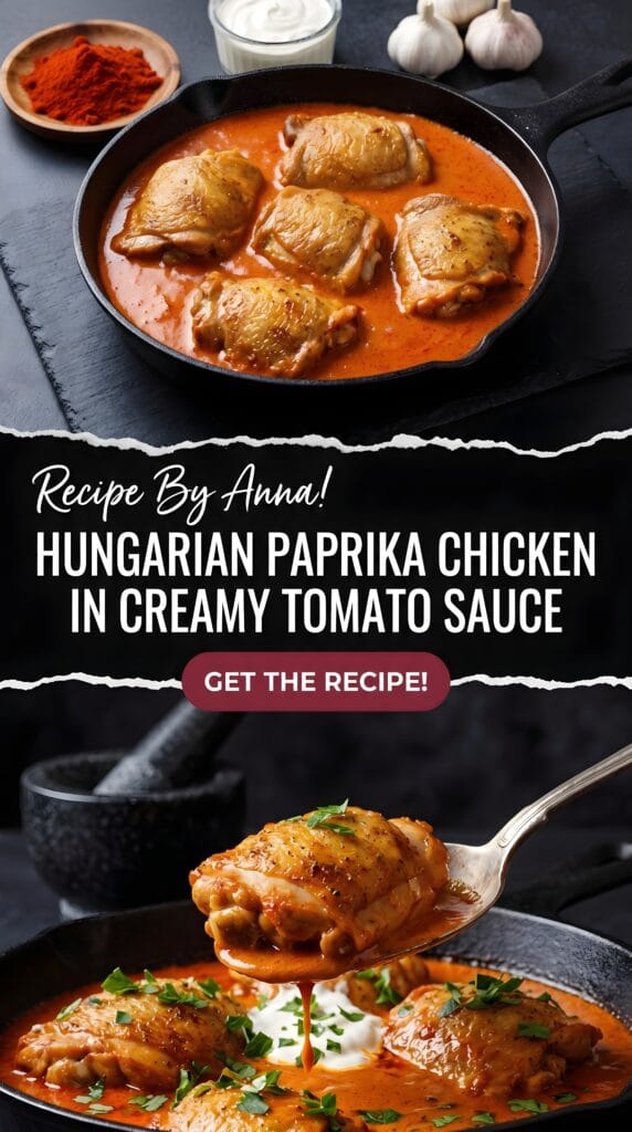 Hungarian Paprika Chicken in Creamy Tomato Sauce
