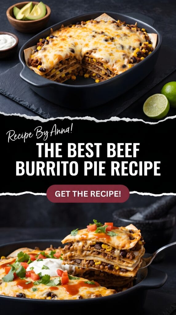 The Best Beef Burrito Pie