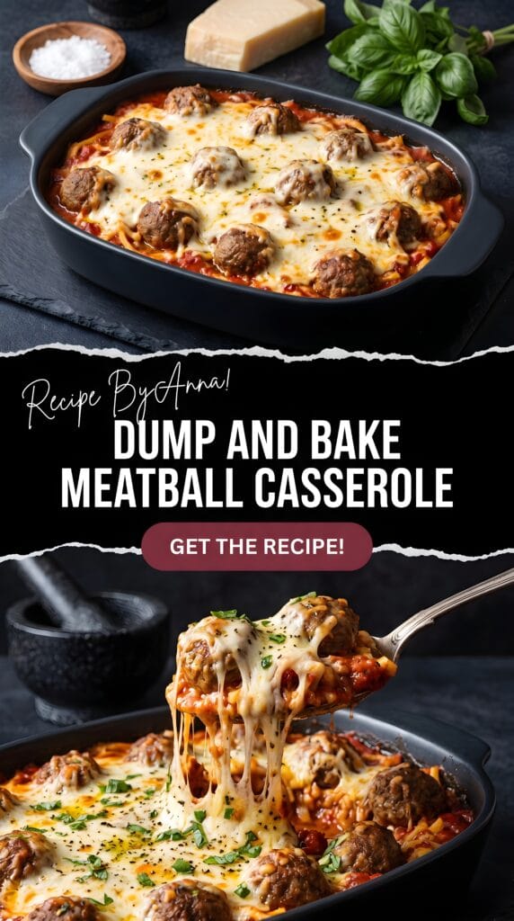 Dump and Bake Meatball Casserole