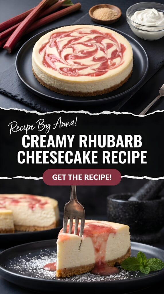 Creamy Rhubarb Cheesecake Recipe