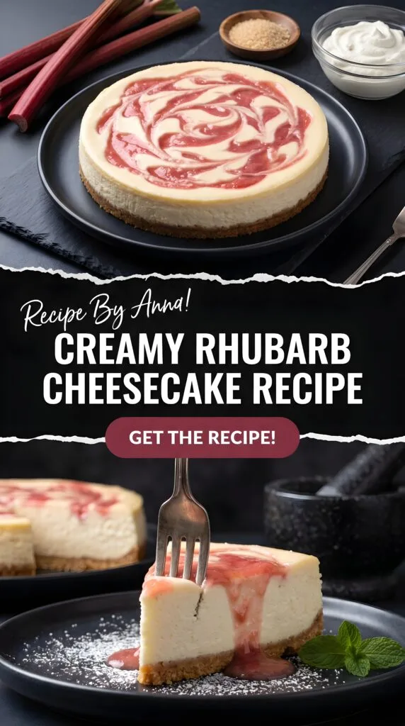 Creamy Rhubarb Cheesecake Recipe